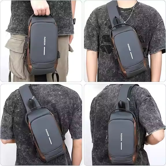 Bolso cruzado antirrobo negro