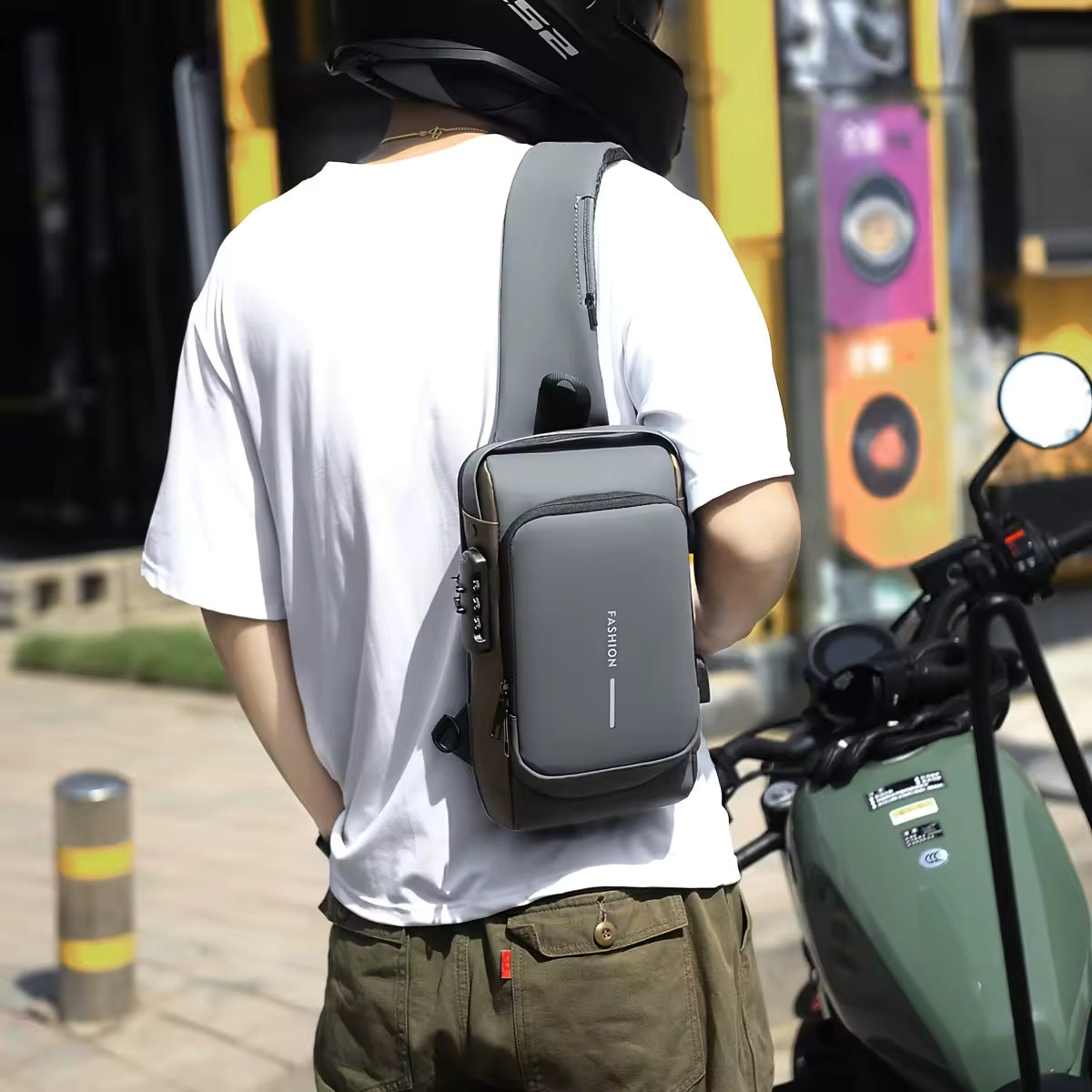 Bolso cruzado antirrobo negro