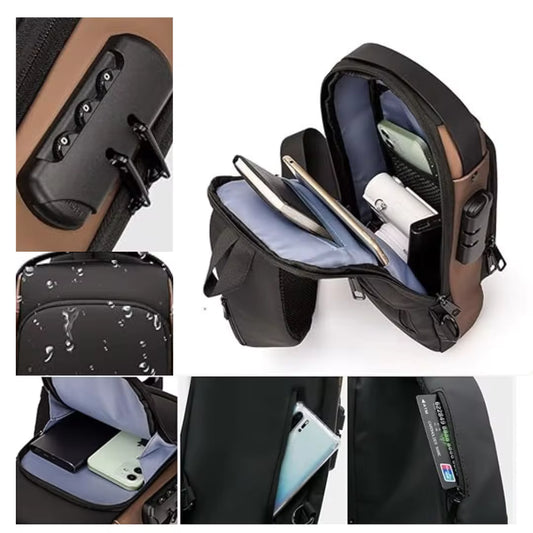 Bolso cruzado antirrobo negro