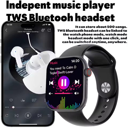Smartwatch serie 10 con pantalla 2.2 pulgadas negro